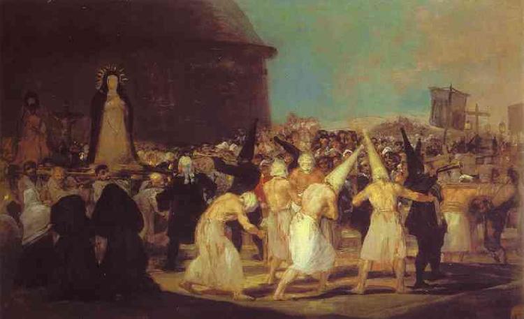 Francisco Jose de Goya A Procession of Flagellants